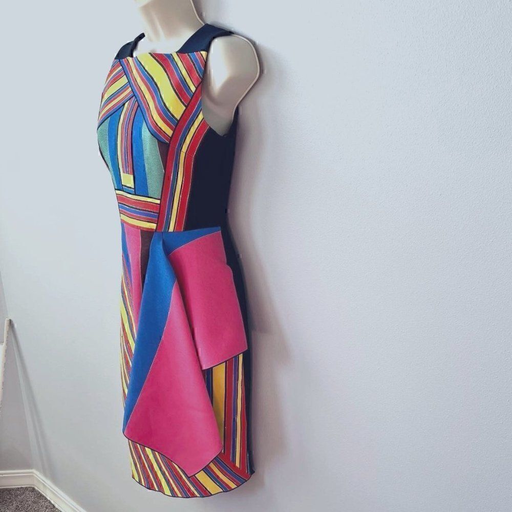 Peter Pilotto Hendrix Peplum Midi Dress Size 4 - Picture 4 of 10